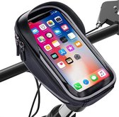 Fietshouder Phone holder bike - Porte-vélo - Sacoche de guidon - Vélo - Résistant à l'eau - Zwart - Universel