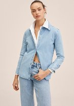 Mango Blouse Lichte Denim Blouse 27074765 Tc Dames Maat - S