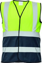 CRV Lynx Duo Signalisatie Verkeersvest 03030115 - Fluo Geel/Marine - L