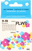 FLWR - Inktcartridge / 56 / Zwart - Geschikt voor HP