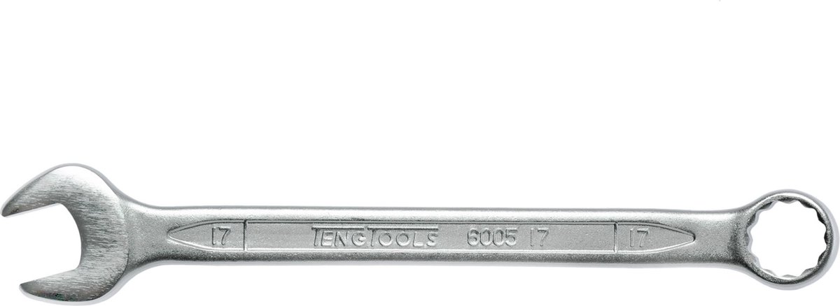Ringsteeksleutel 17 mm, chroom-vanadium staal