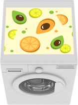 Wasmachine beschermer mat - Fruit - Patronen - Pastel - Breedte 55 cm x hoogte 45 cm