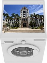 Wasmachine beschermer mat - Beverly Hills City Hall op een zomerse dag in Amerika - Breedte 55 cm x hoogte 45 cm