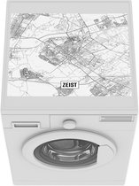 Wasmachine beschermer mat - Stadskaart Zeist - Breedte 55 cm x hoogte 45 cm - Plattegrond