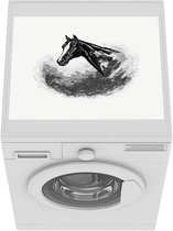 Wasmachine beschermer mat - Vintage - Paarden - Dieren - Breedte 55 cm x hoogte 45 cm