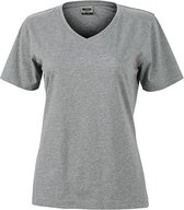 James and Nicholson Dames/dames Workwear T-Shirt (Heide Grijs)