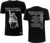 Rage Against The Machine Heren Tshirt -L- BOLA Album Cover Zwart
