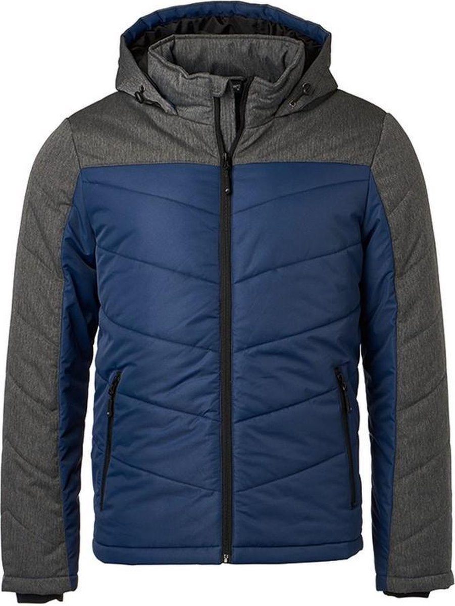 James and Nicholson Heren Winterjas Marine Melange Antraciet