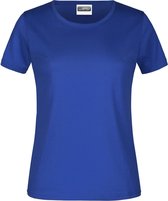 James And Nicholson Dames/dames Ronde Hals Basic T-Shirt (Donker Koninklijk)