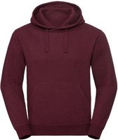 Russell Unisex Authentieke Melange Hooded Sweatshirt (Bourgondië Melange)