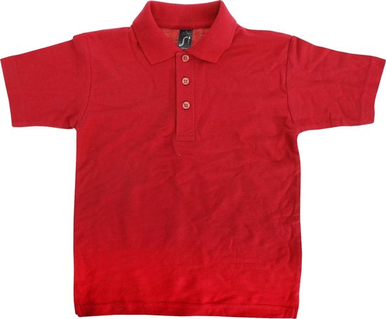 SOLS Kinder Unisex Zomer II Pique Polo Shirt (Rood)