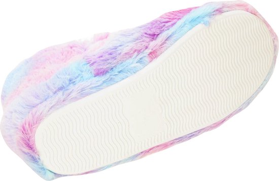 Dames/dames Zachte pluizige regenboogschoenen voor binnenshuis (Regenboog)  | bol.com