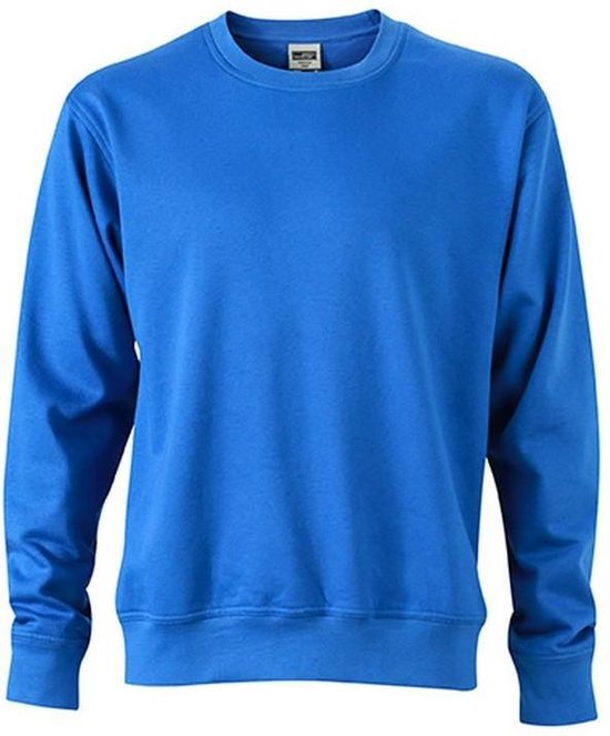 James and Nicholson Uniseks werkkleding Sweatshirt (Koningsblauw)