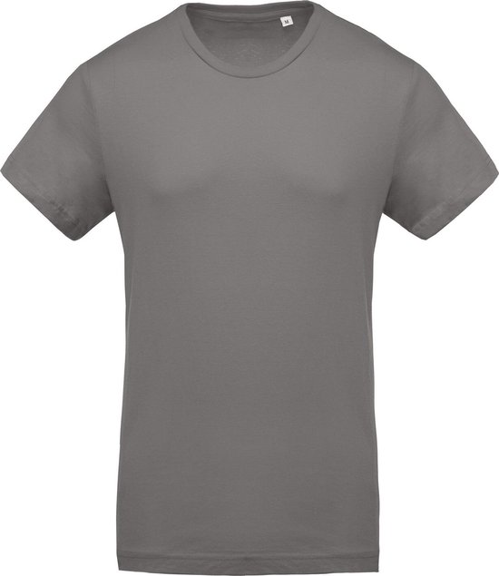 Kariban Heren Organische Bemanningsleden Hals T-Shirt (Stormgrijs)