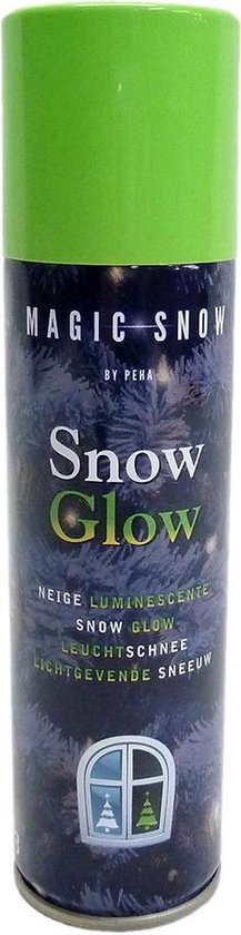 Peha | Spuitsneeuw | Glow in the dark | 150 ML | Wit | Decoratiesneeuw