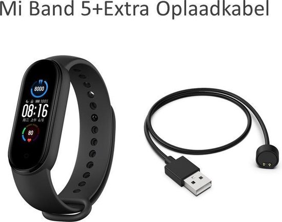 EU Versie Xiaomi Mi Band 5 met Extra Oplaadkabel