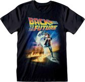 Back To The Future Heren Tshirt -2XL- Poster Zwart