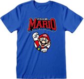 Nintendo Super Mario - Varsity  NEW!! Unisex T-Shirt Blauw