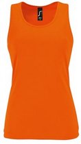 SOLS Dames/dames Sportieve Performance Sleeveless Tank Top (Neon Oranje)