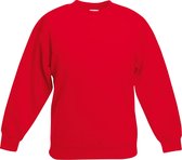 Fruit of the Loom - Kinder Classic Set-In Sweater - Rood - 170-176
