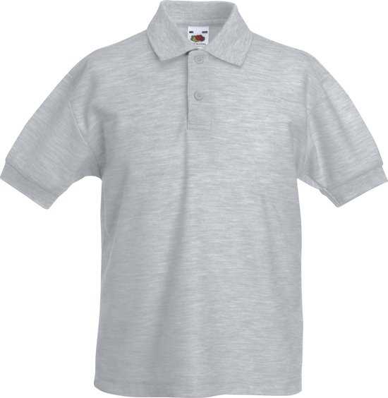 Fruit of the Loom Kinderen/Kinderen Unisex 65/35 Pique Polo Shirt (Heather Grijs)