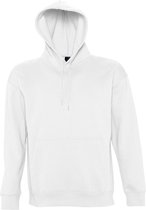 SOLS Slam Unisex Hooded Sweatshirt / Hoodie (Wit)