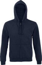 SOLS Heren Spike Full Zip Hooded Sweatshirt (Franse marine)