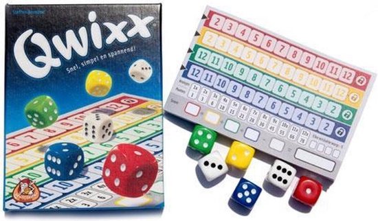 Thumbnail van een extra afbeelding van het spel Spellenbundel - 3 stuks - Dobbelspel - Qwixx & 2 extra scoreblocks & Qwixx Mixx