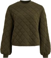 Objmoni L/s Quilted Sweat Pullover 23034021 Forest Night