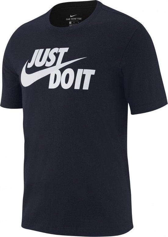 Nike - Just It Tee - Donkerblauw T-shirt - L - Blauw | bol.com