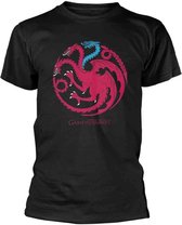 Game Of Thrones Heren Tshirt -XXL- Ice Dragon Zwart