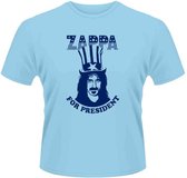 Frank Zappa Heren Tshirt -L- Zappa For President Blauw