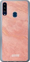 Samsung Galaxy A20s Hoesje Transparant TPU Case - Sandy Pink #ffffff