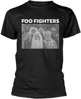 Foo Fighters Heren Tshirt -2XL- Old Band Photo Zwart
