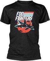 Foo Fighters Heren Tshirt -S- Jets Zwart