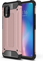 Armor Hybrid Back Cover - Xiaomi Mi 10 Lite 5G Hoesje - Rose Gold