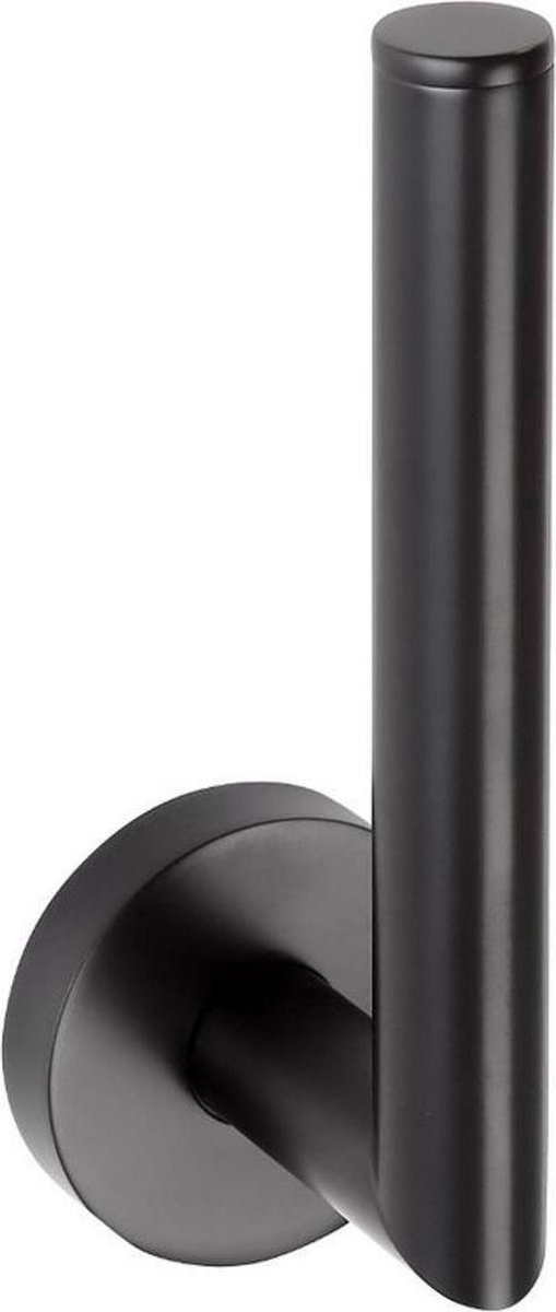Reserverolhouder Sapho X-Round 16.5 cm Hangend Mat Zwart