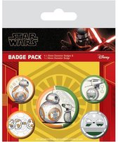 Star Wars: The Rise of Skywalker - Pack 5 Badges - Droids