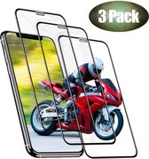 Screenprotector Glas - Full Tempered Glass Screen Protector - 3x Geschikt voor: Apple iPhone X / XS