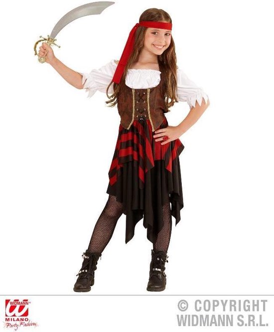 Piraten kostuum voor meisjes - Kinderkostuums - 110/122" | bol.com