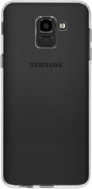 Hoesje Siliconen Geschikt voor Samsung Galaxy J6 - Softcase Backcover smartphone - Transparant