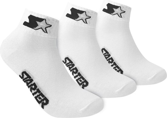 Starter - 3-Pack Quarter Socks - Witte Sokken - 43 - 46 - Wit