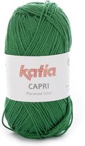 Katia Capri - kleur 151 Donkergroen - 50 gr. = 125 m. - 100% katoen