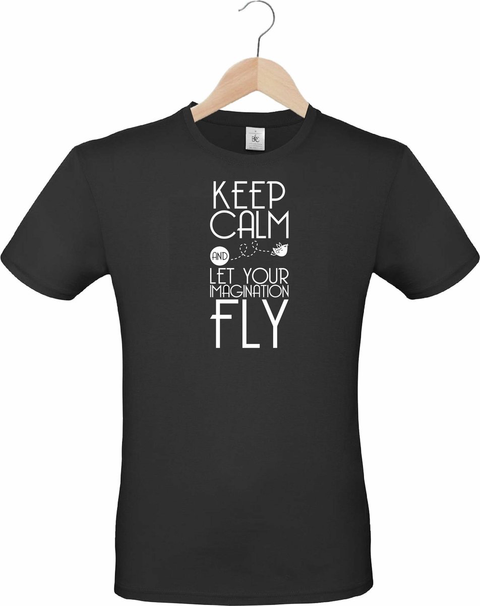 mijncadeautje - Luxe schort - Keep Calm - Dont Worry be Happy - blauw / navy