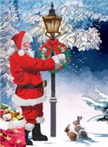 CrystCrystal Art Giant XL Card, Santa's Walk, 29x21 cm