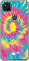 Google Pixel 4a Hoesje Transparant TPU Case - Psychedelic Tie Dye #ffffff