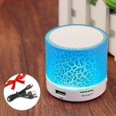 Bluetooth Speaker Mini - LED - Blauw