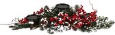 House Of Seasons Tafeldecoratie Aiden 65 X 15 Cm Rood/groen