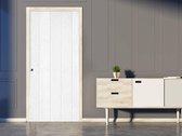Sticky Decoration - Luxe Deursticker Whitewash planken verticaal - op maat voor jouw deur