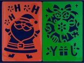 Peha Sjablonen Kerstman 25 X 16 Cm Pvc Set 2